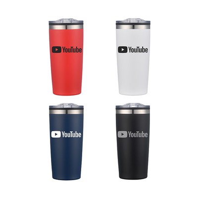 20oz. Double Wall SS / PP Tumbler with Clear Lid